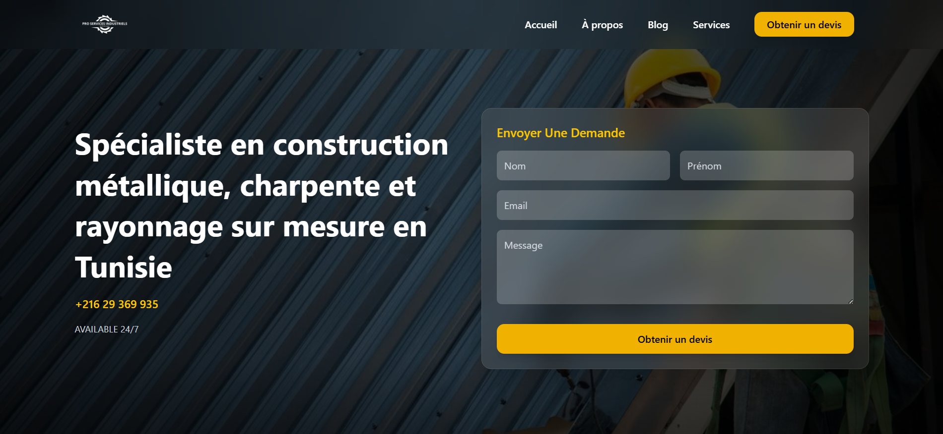 Construction & Timber Framing Website