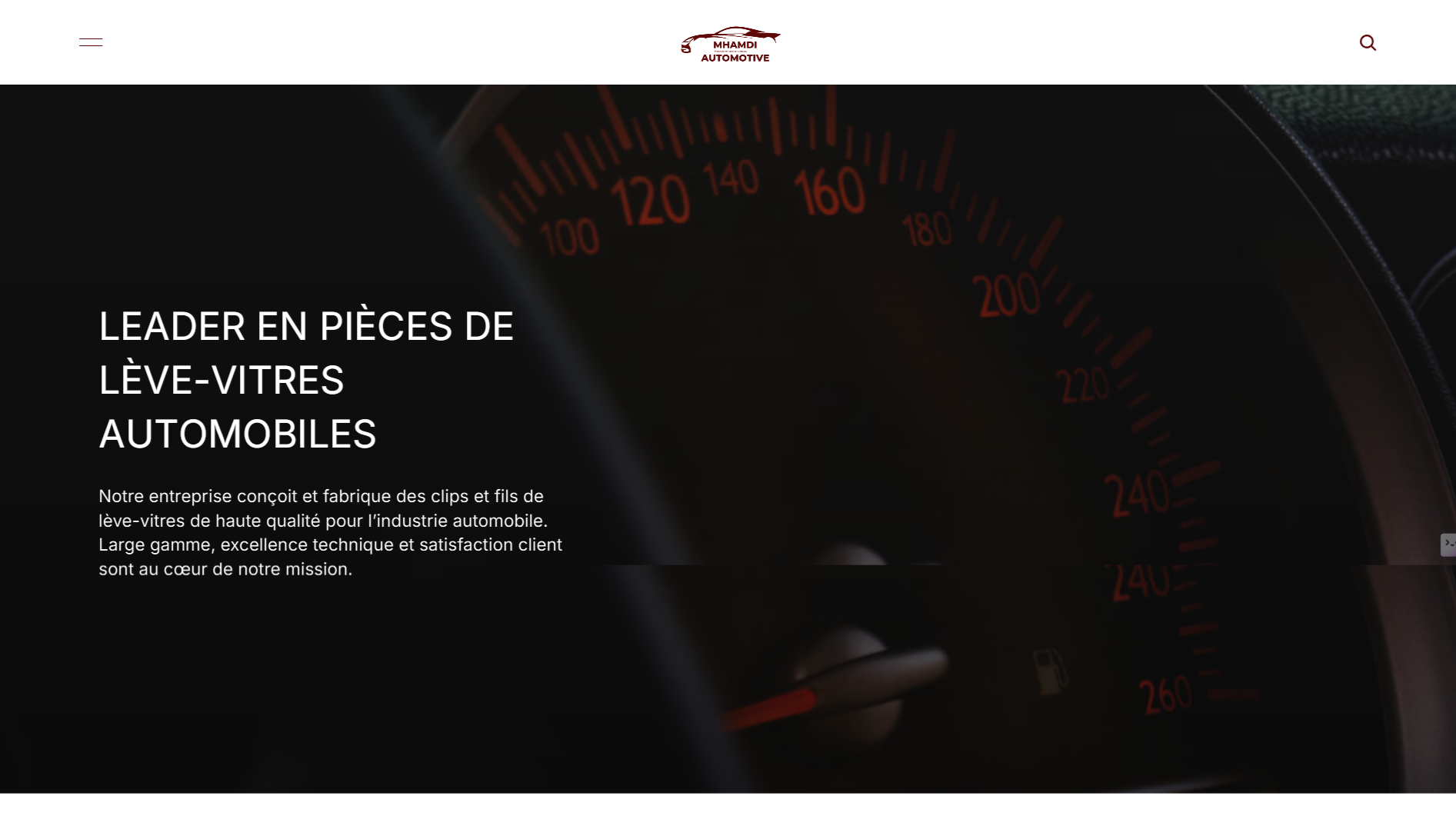 Automotive Parts Manufacturer Website