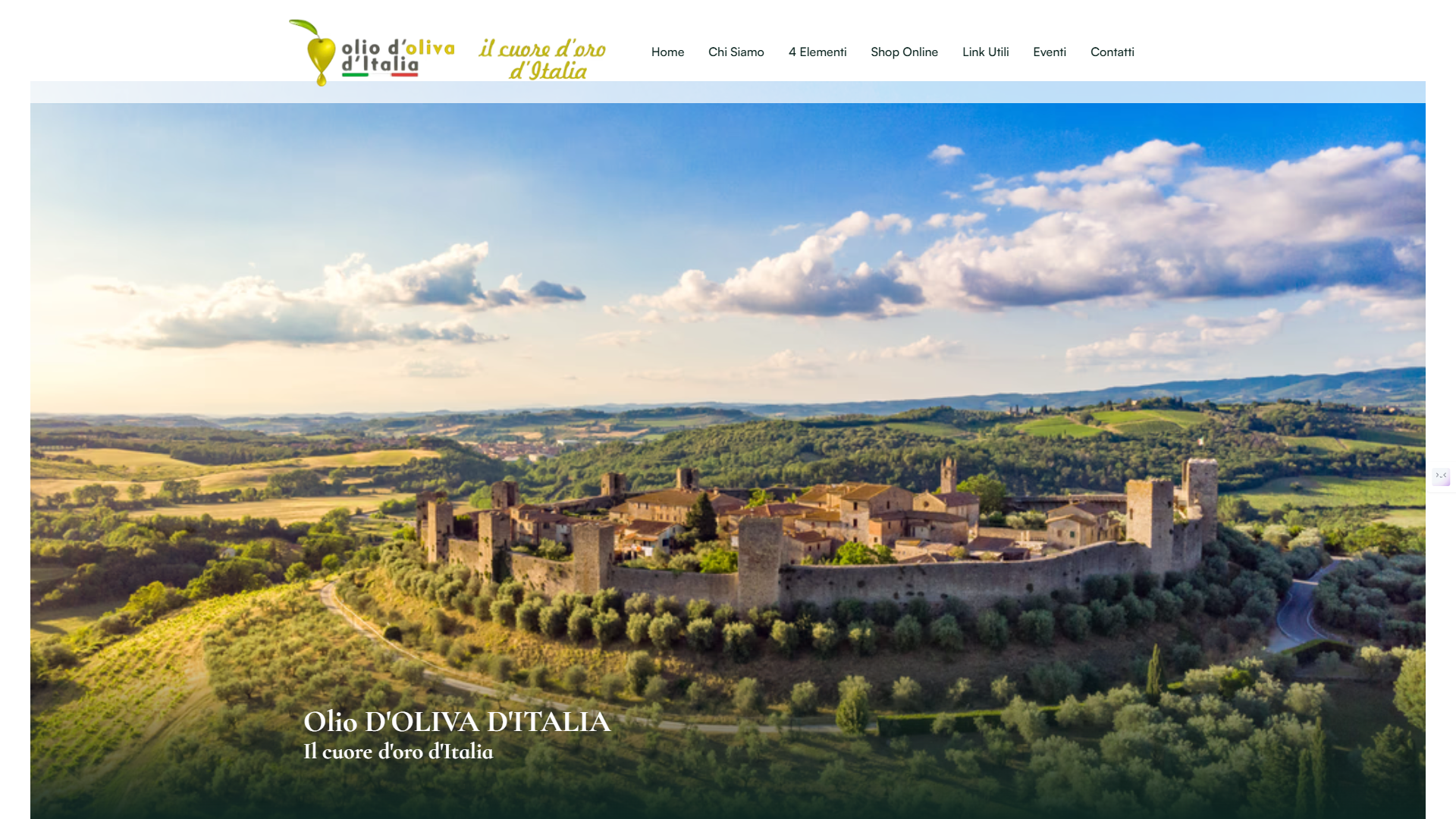 Italian Olive Oil Brand Website